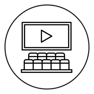sofás para sala de cine en casa